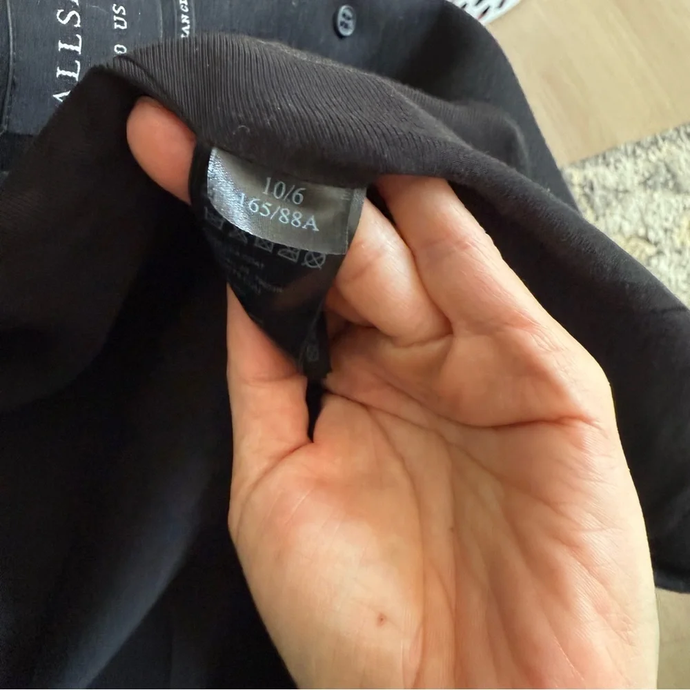 EUC ALL SAINTS Meade Lambskin Sleeves Coat - Picture 9 of 13
